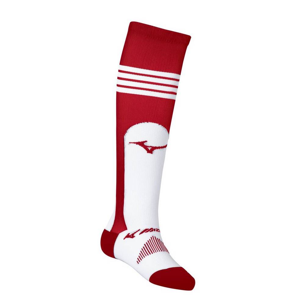 Womens Mizuno Performance OTC Stirrup Baseball Socks Red Philippines (OHMBVL792)